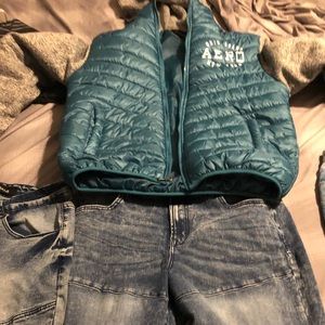 Aeropostale Blue Puffer Coat